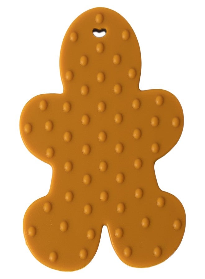 نسفي عضاضة عيد الميلاد من NCVI، ألعاب تسنين للأطفال من عمر 0-6 أشهر و6-12 شهرًا، ألعاب مضغ سيليكون لعيد الميلاد الأول، هدايا عيد الميلاد الأولى للأطفال الرضع من الجنسين، هدية مثالية للأطفال الصغار، رجل خبز الزنجبيل - Image 4